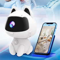 Cute Cat WiFi Smart Camera – V380 App Indoor Home & Baby Monitor