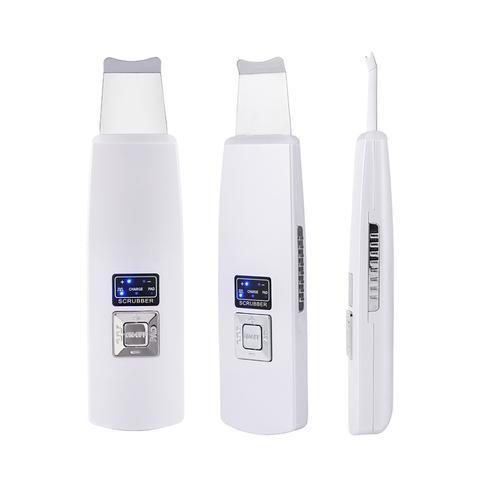 Ultrasonic Skin Scrubber – Facial Cleanser & Blackhead Remover with Vibration Massage (Ultrasound Peeling)