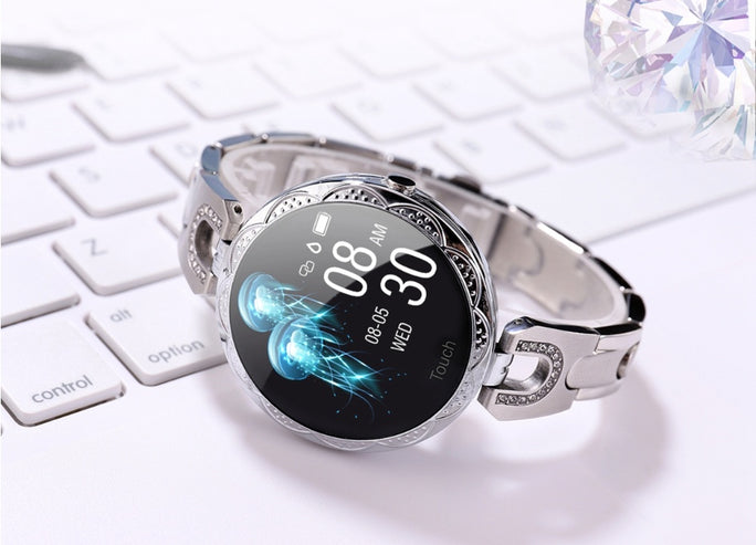 Women’s Fashion Smartwatch – Waterproof Fitness & Heart Rate Monito