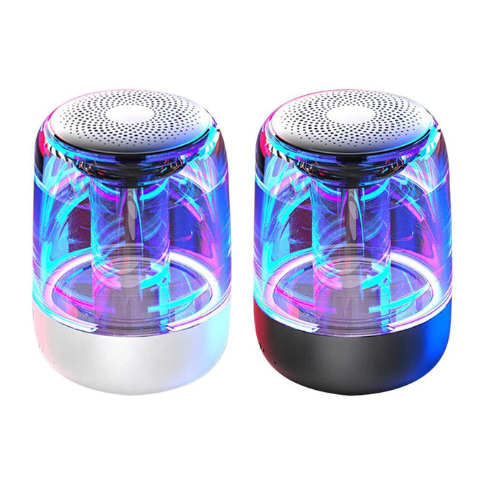 Portable Bluetooth Speaker with Powerful Bass and Color Changing LED Lights