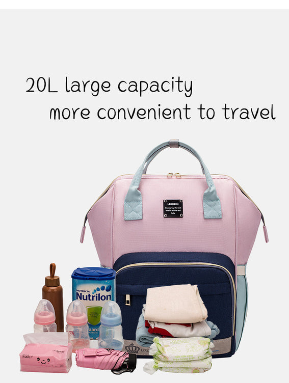 Waterproof Maternity Diaper Bag – Large-Capacity Backpack