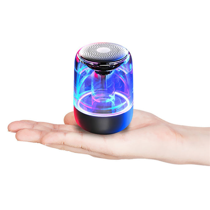 Portable Bluetooth Speaker with Powerful Bass and Color Changing LED Lights
