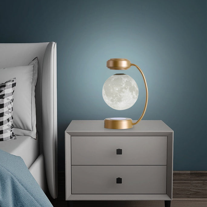 Luxury 3D LED Moon Lamp – Premium Magnetic Levitating & Rotating Night Light for Home & Office Decor