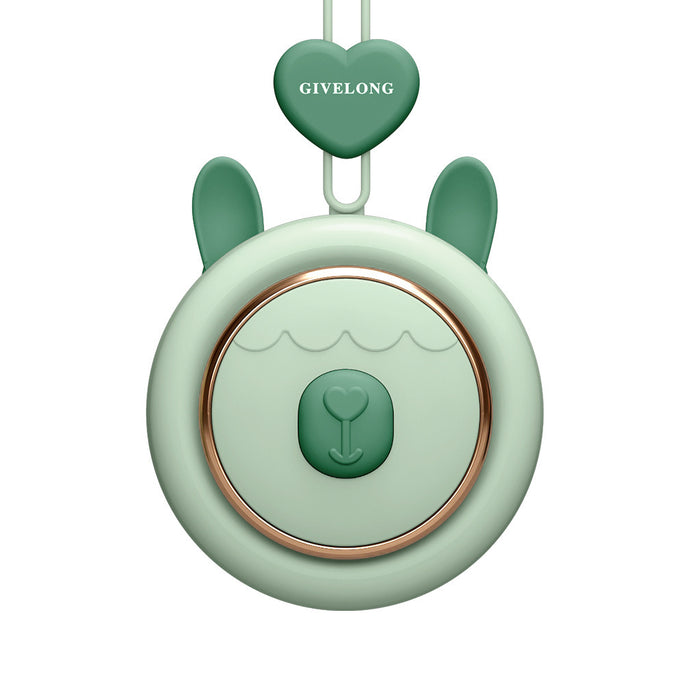 Mini Bladeless Neck Fan – Portable Hands-Free USB Rechargeable Cooling with 3 Speeds
