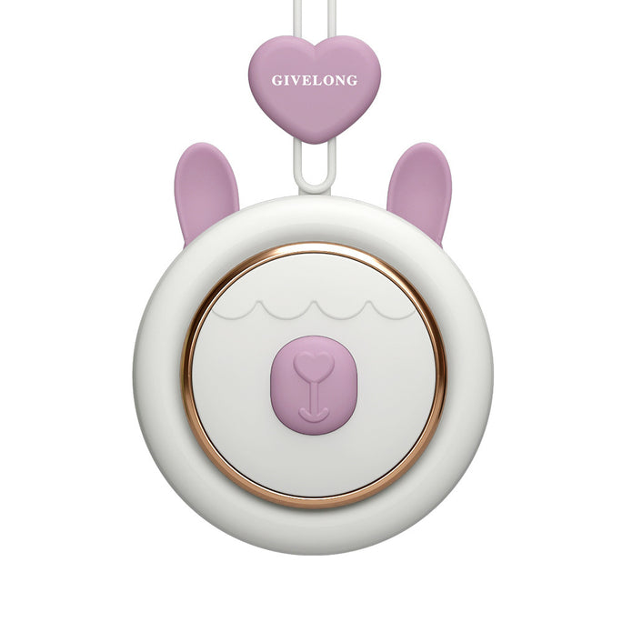 Mini Bladeless Neck Fan – Portable Hands-Free USB Rechargeable Cooling with 3 Speeds