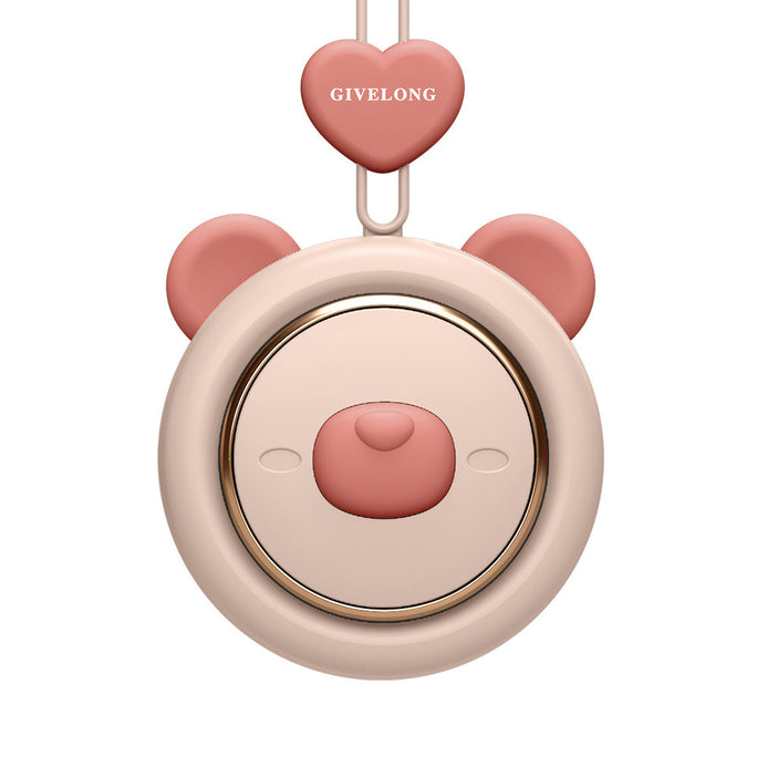 Mini Bladeless Neck Fan – Portable Hands-Free USB Rechargeable Cooling with 3 Speeds