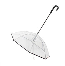 Transparent Dog Umbrella with Leash – Removable Pet Rain Protection