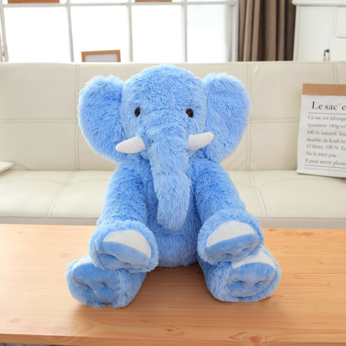 Fluffy Elephant Plush Toy – Soft & Cozy Stuffed Animal for Kids