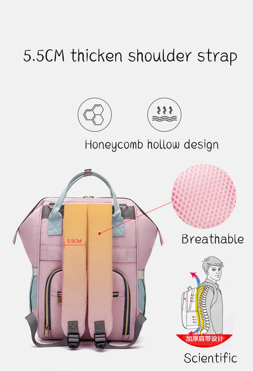 Waterproof Maternity Diaper Bag – Large-Capacity Backpack