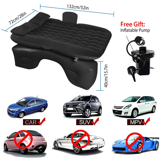Portable Car Air Mattress – Inflatable Travel Bed for Camping & Road Trips
