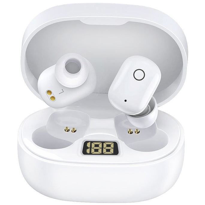 Bluetooth 5.0 Wireless Earbuds with Charging Case – Stereo Sound, LED Power Display & HD Calls