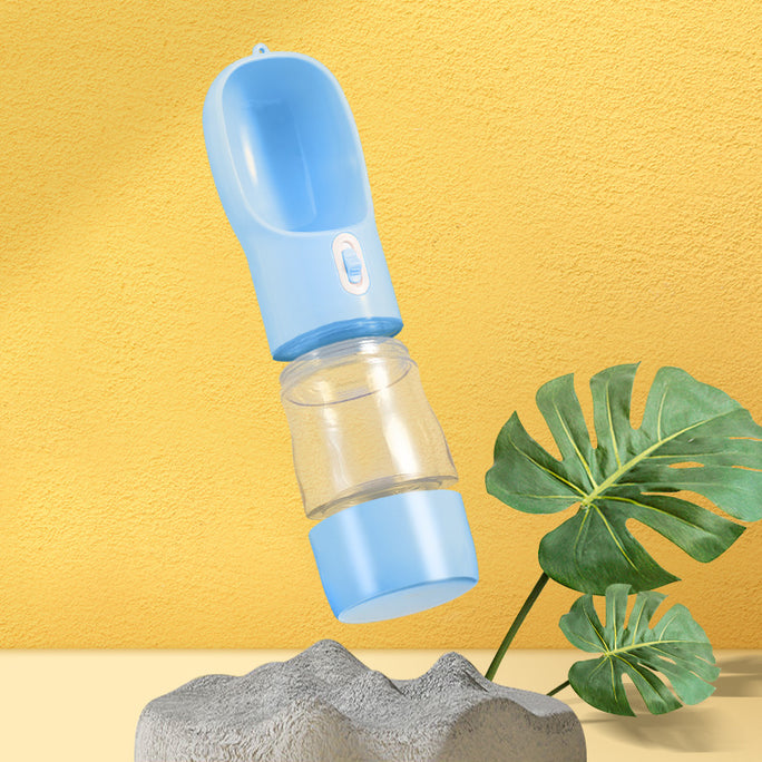 Portable 2-in-1 Dog Water Bottle & Bowl – Leak-Proof Travel Dispense