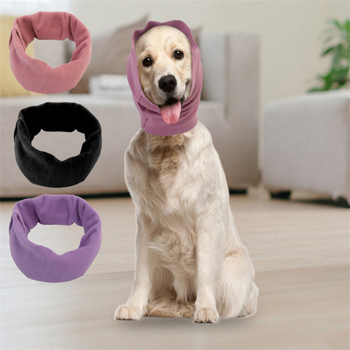 Calming Dog Ear Cover – Noise-Reducing Pet Hood & Earmuffs for Anxiety Relief, Grooming, Bathing & Drying