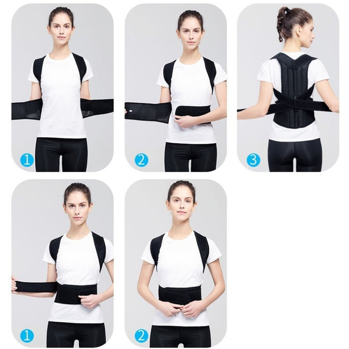 Adjustable Spine &amp; Back Posture Corrector Brace – Premium Support