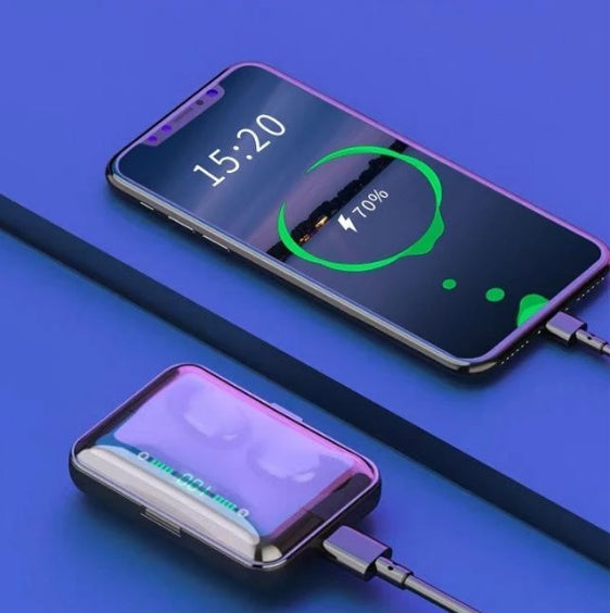 Multifunction Bluetooth Earbuds with Power Bank & Phone Stand