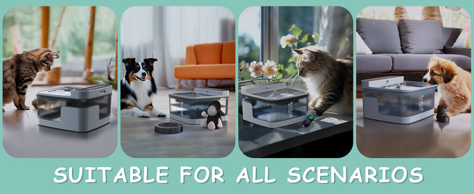 Smart Pet Water Fountain – UV Sterilization and Motion Sensor