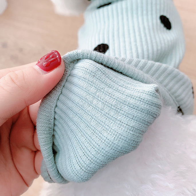 Polka Dot Turtleneck Pet Shirt – Soft & Cozy Pet Clothing