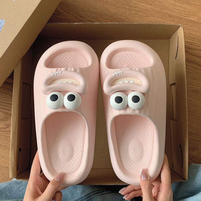 Funny Sausage Mouth Slippers – Soft Unisex Non-Slip Slides for Home & Indoor Comfort