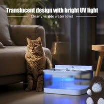 Smart Pet Water Fountain – UV Sterilization and Motion Sensor