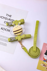 Cute Dog Harness with Leash – Comfortable Vest-Style Pet Walking Se