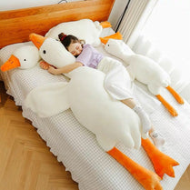 Cute Big White Goose Plush Pillow – Soft Stuffed Animal Toy