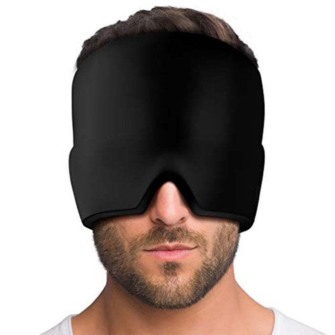 Hot & Cold Therapy Compression Cap – Headache & Migraine Relief with Soft Gel Comfort