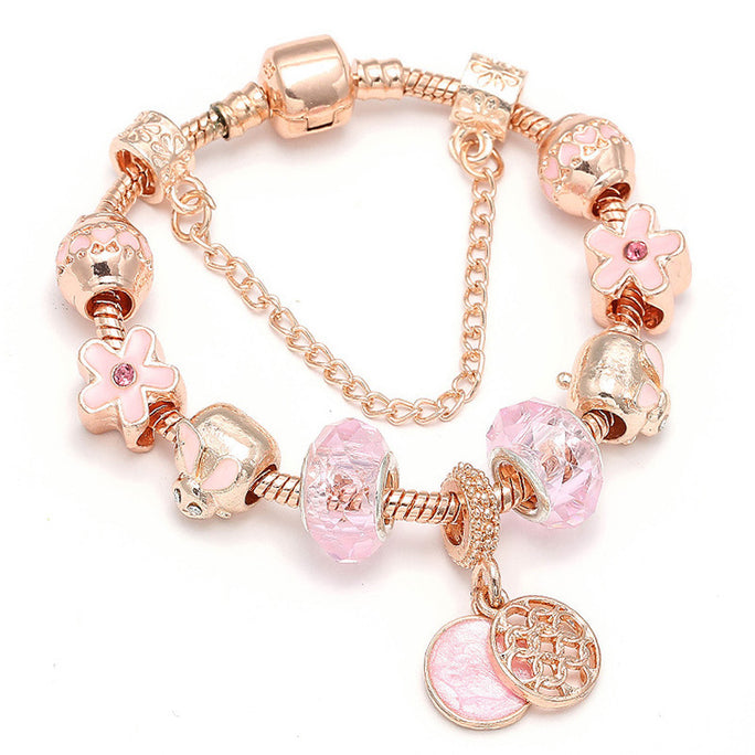 Rose Gold Love Bracelet – Elegant Geometric Women’s Jewelry