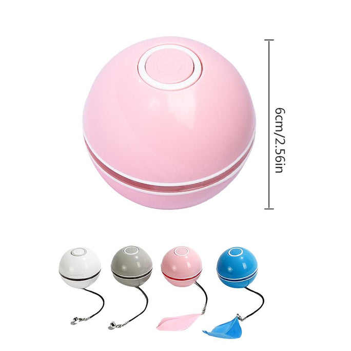LED Laser Rolling Cat Toy – Interactive Electronic Ball for Pets