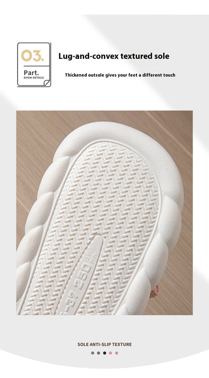Cute Piggy Open-Toe Slippers – Soft Linen & Cotton Slides