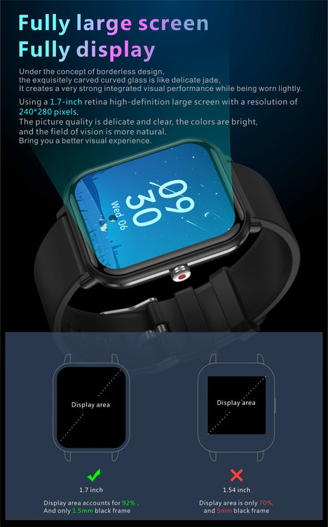 Q9 Pro Relógio Inteligente – Pulseira Multifuncional Estilosa para Fitness e Bem-Estar