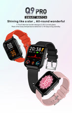 Q9 Pro Relógio Inteligente – Pulseira Multifuncional Estilosa para Fitness e Bem-Estar