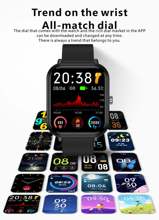 Q9 Pro Relógio Inteligente – Pulseira Multifuncional Estilosa para Fitness e Bem-Estar