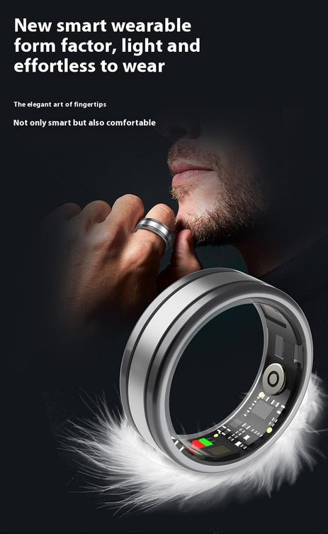 Smart Ring with Heart Rate & SpO₂ Monitor – Advanced Sleep Tracking, Step Counter & App Control