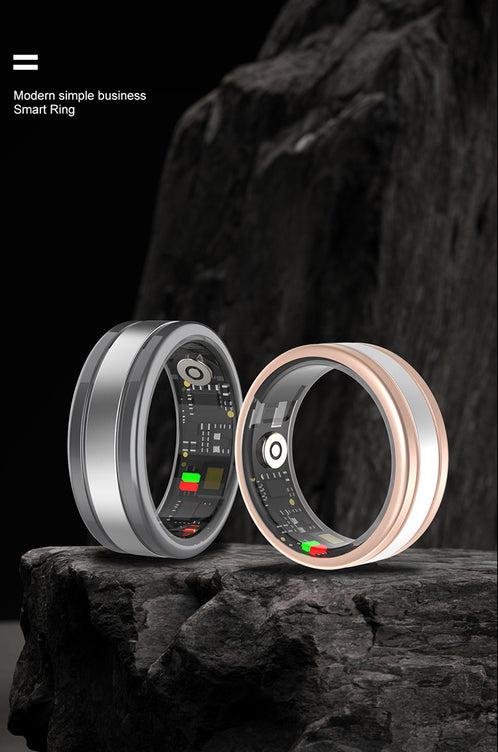 Smart Ring with Heart Rate & SpO₂ Monitor – Advanced Sleep Tracking, Step Counter & App Control