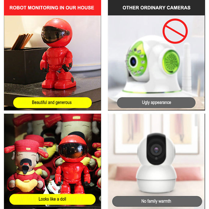 WiFi Smart Security Camera – Baby & Pet Monitor with Night Vision