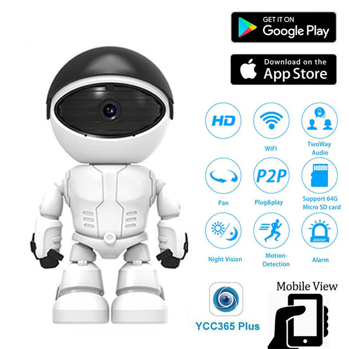 WiFi Smart Security Camera – Baby & Pet Monitor with Night Vision