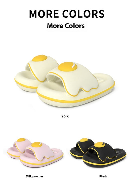 Funny Egg Slippers – Unisex Thick-Soled Non-Slip Indoor & Outdoor Sandalss