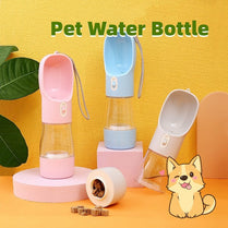 Portable 2-in-1 Dog Water Bottle & Bowl – Leak-Proof Travel Dispense