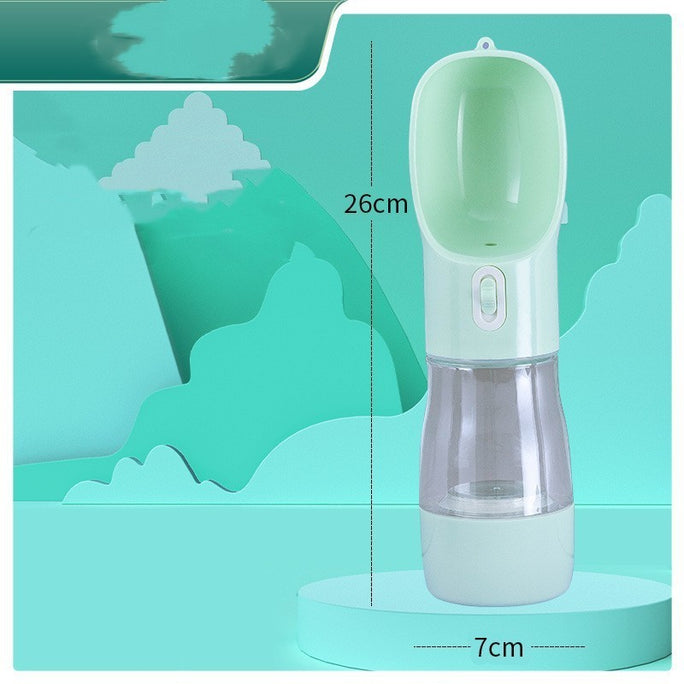 Portable 2-in-1 Dog Water Bottle & Bowl – Leak-Proof Travel Dispense