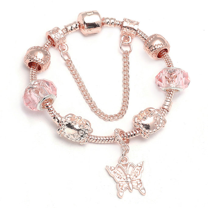 Rose Gold Love Bracelet – Elegant Geometric Women’s Jewelry