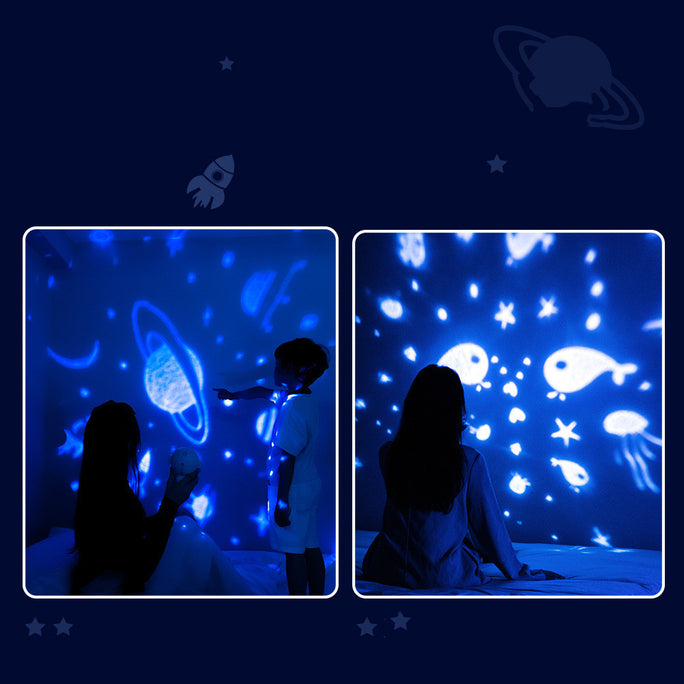 Galaxy Star Projector Astronaut Lamp – Starry Sky Night Light for Kids & Home Decor