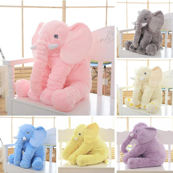 Soft Elephant Plush Pillow – Adorable Cuddly Toy & Baby Comfort Doll