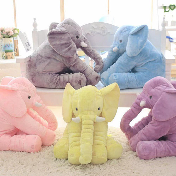 Soft Elephant Plush Pillow – Adorable Cuddly Toy & Baby Comfort Doll