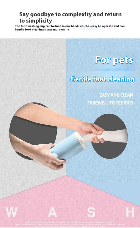 Portable Dog Paw Cleaner – Silicone Pet Foot Washing Cup