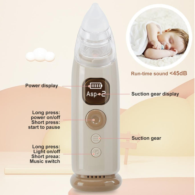 Baby Electric Nasal Aspirator – Gentle & Safe Nose Cleaner for Infants and Kids