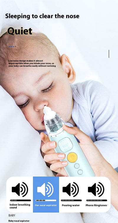 Baby Electric Nasal Aspirator – Gentle & Safe Nose Cleaner for Infants and Kids