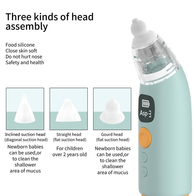 Baby Electric Nasal Aspirator – Gentle & Safe Nose Cleaner for Infants and Kids