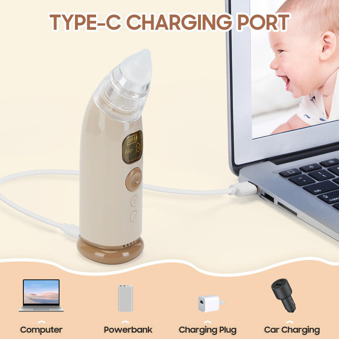 Baby Electric Nasal Aspirator – Gentle & Safe Nose Cleaner for Infants and Kids