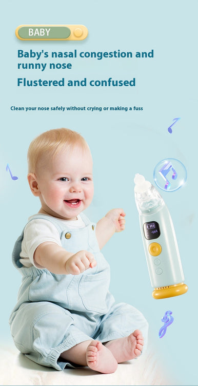 Baby Electric Nasal Aspirator – Gentle & Safe Nose Cleaner for Infants and Kids