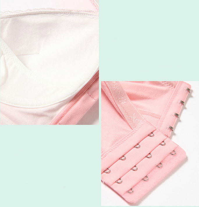 Wireless Nursing Bra with Double Buckle – Comfortable Maternity & Breastfeeding Support for Moms